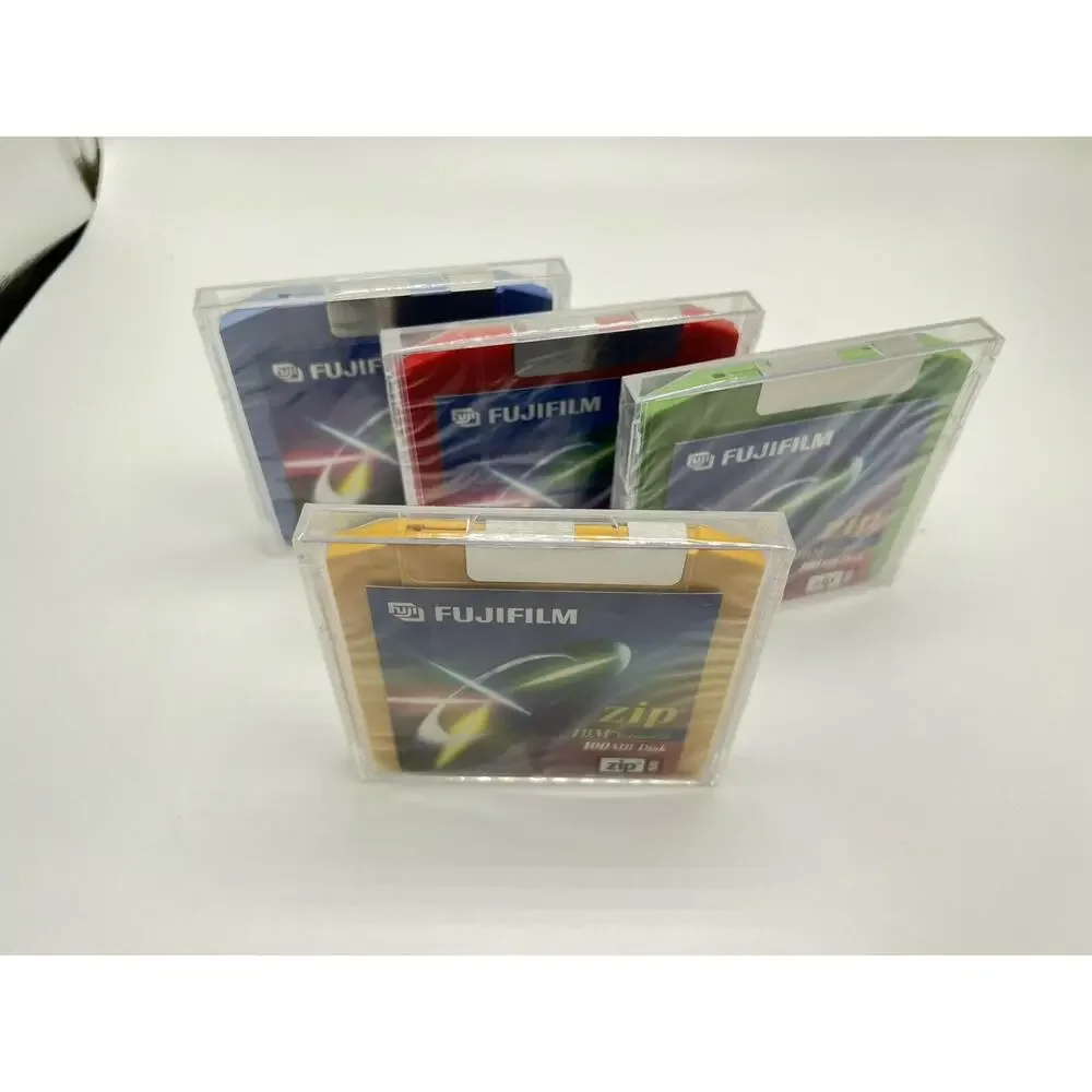 Lot of 4 Fujifilm IBM Formatted 100MB Zip Disks Diskette NEW Still Sealed